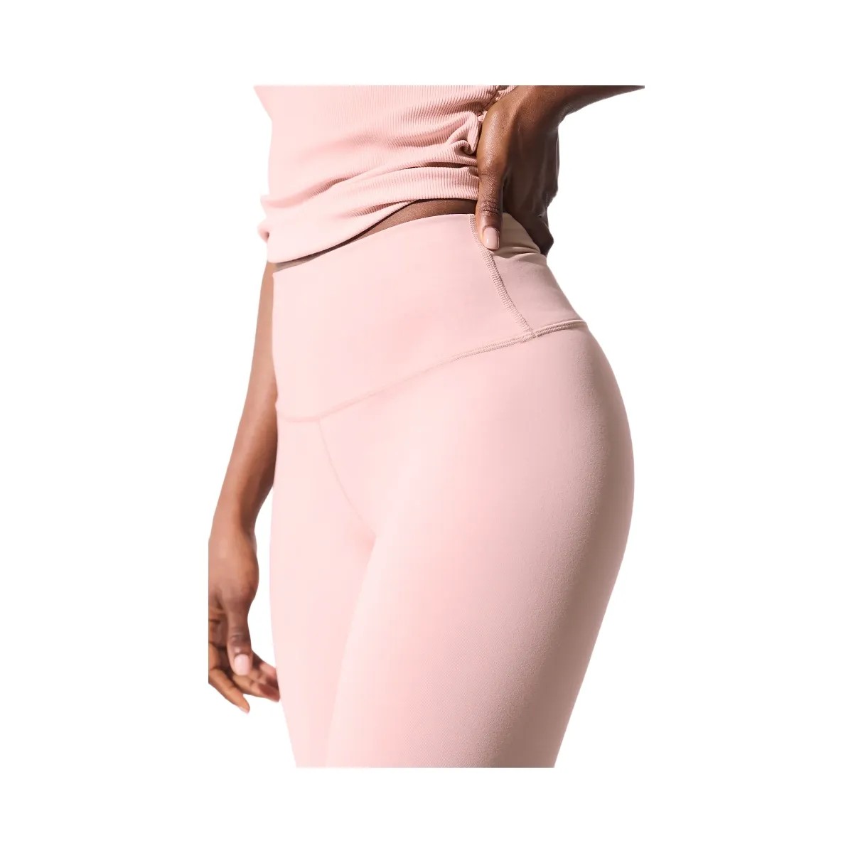 Alo Women's 7/8 High-Waist Airbrush Legging - Pink Quartz - HypeFly India View 2