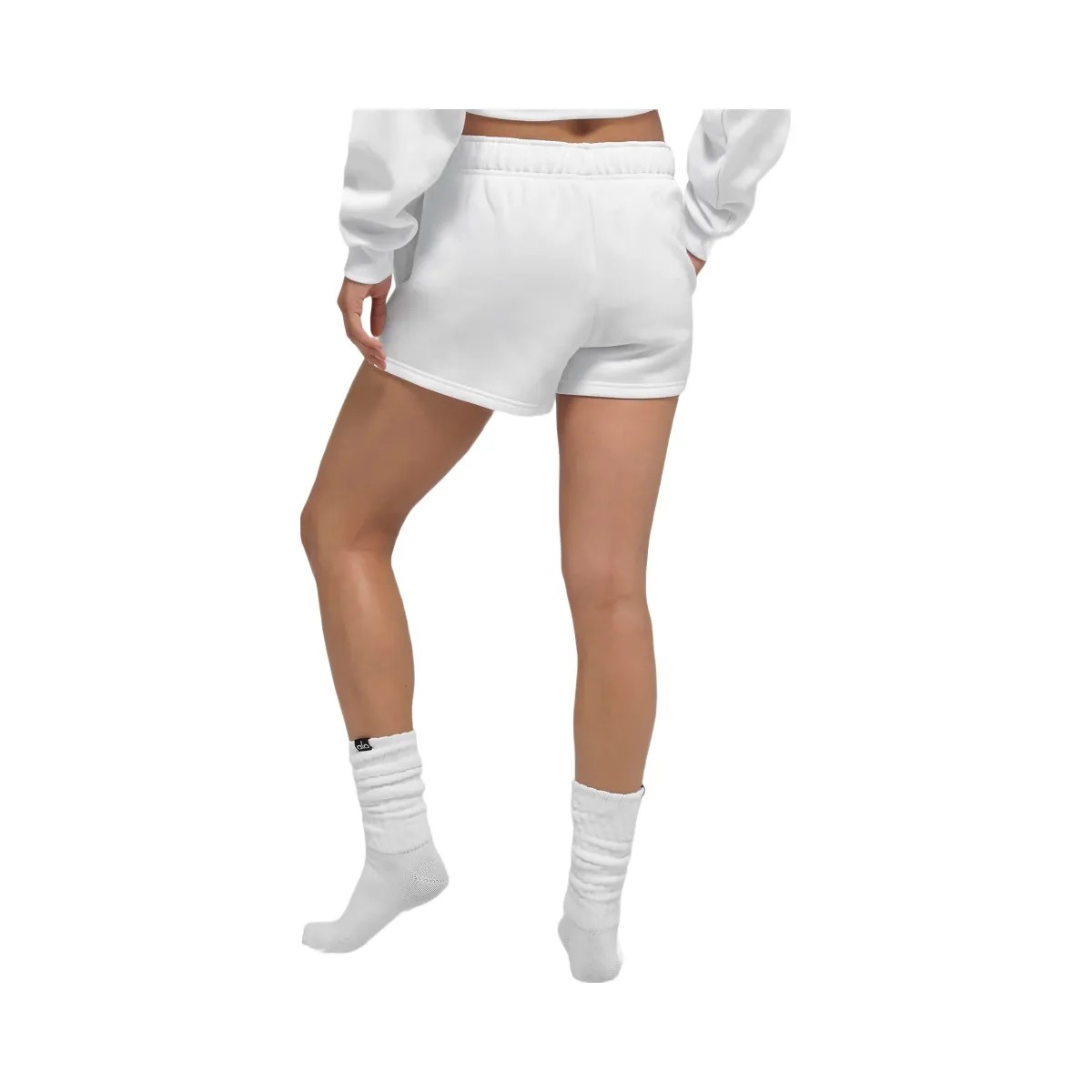 Alo Women's Accolade Short - White - HypeFly India View 3
