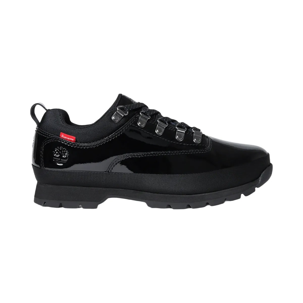 Timberland Euro Hiker Low Supreme Patent Leather Black - HypeFly India View 1
