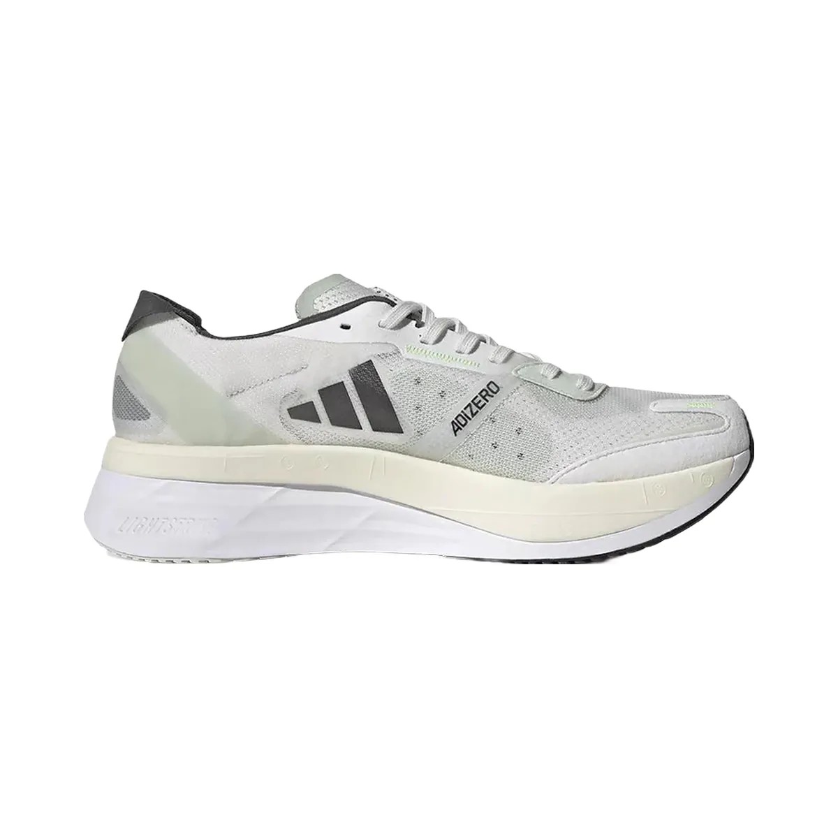 Adidas Adizero Boston 11 Crystal White Linen Green - HypeFly India View 1