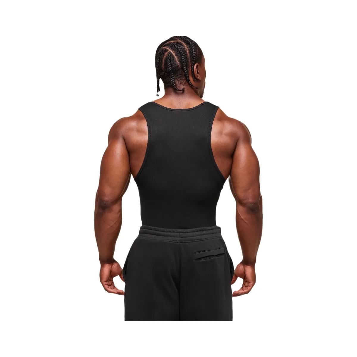 Gymshark Lifting Club Ribbed Tank - Black - HypeFly India View 2