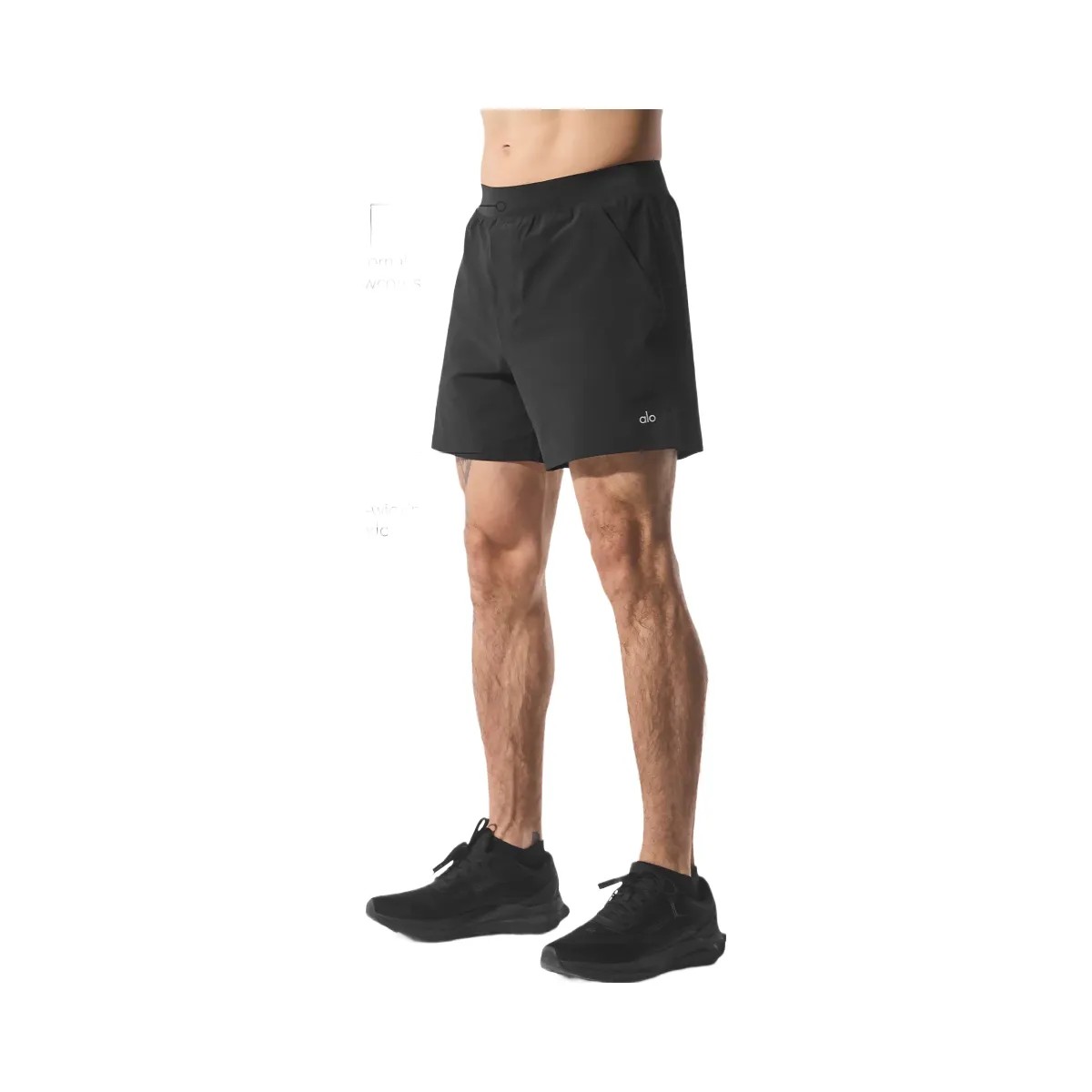 Alo Men's 5" Repetition Short - Black - HypeFly India View 2