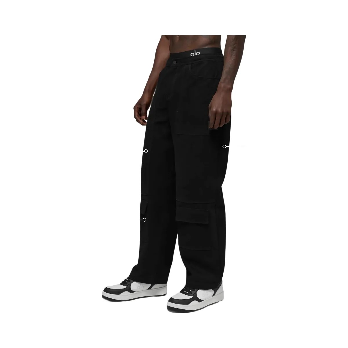 Alo Men's Cotton Canvas Carpenter Pant - Black - HypeFly India View 4