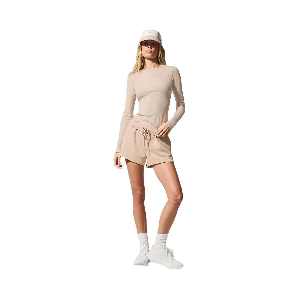 Alo Women's Accolade Short - Macadamia - HypeFly India View 1