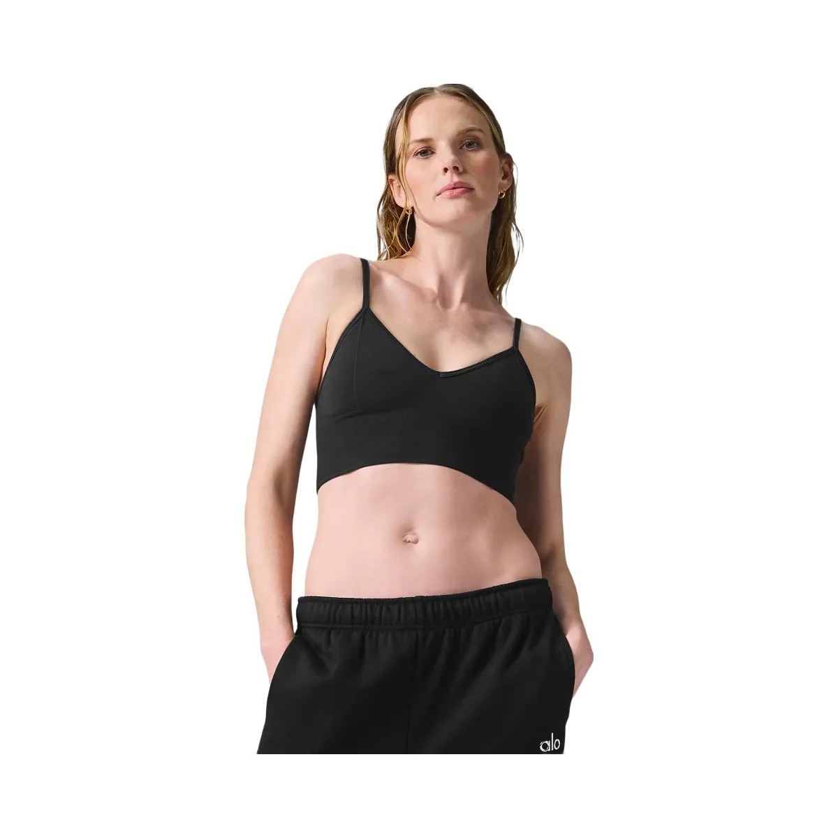 Alo Women's Delight Bralette - Black - HypeFly India View 1