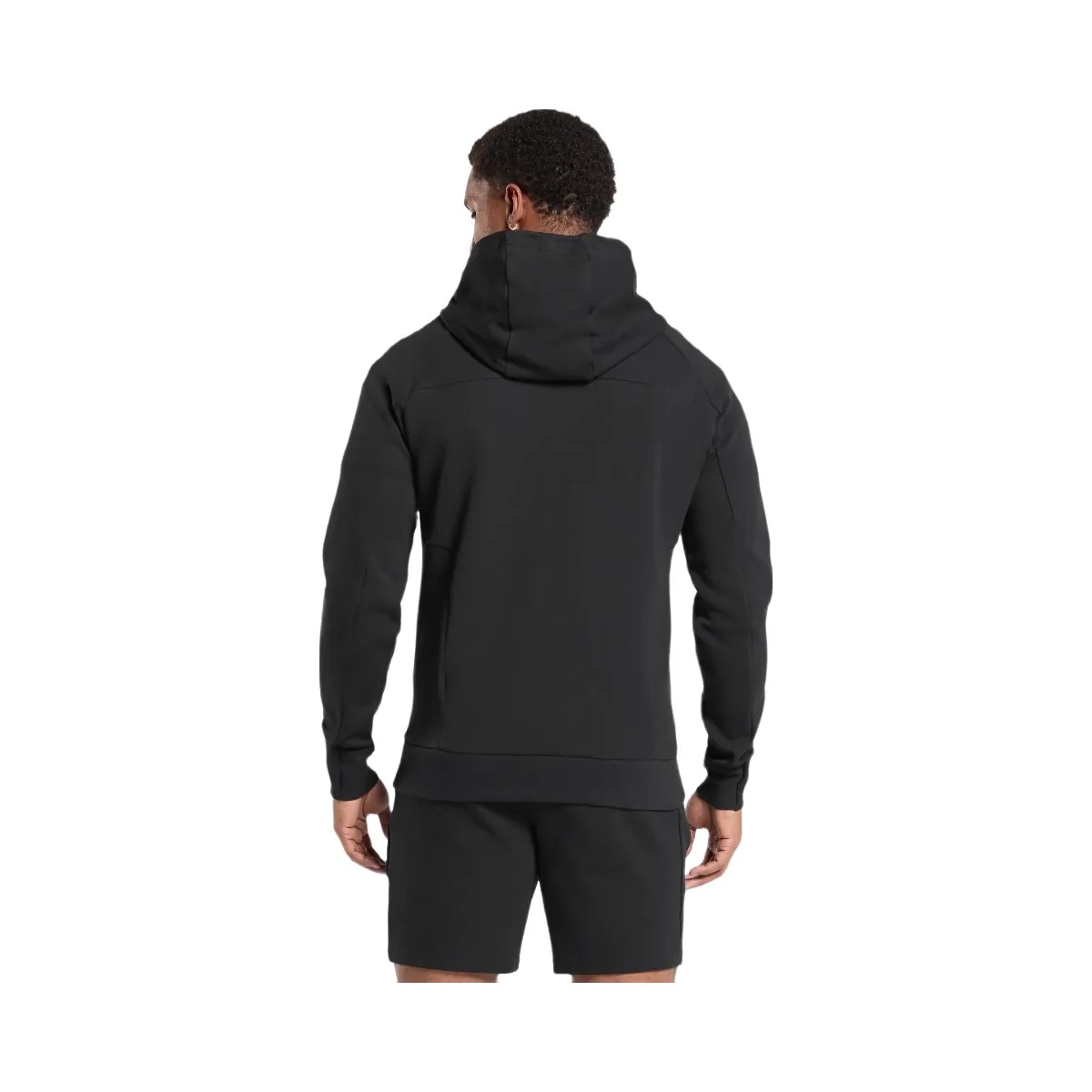 Gymshark Interlock Tech Zip Up Hoodie - Black - HypeFly India View 2