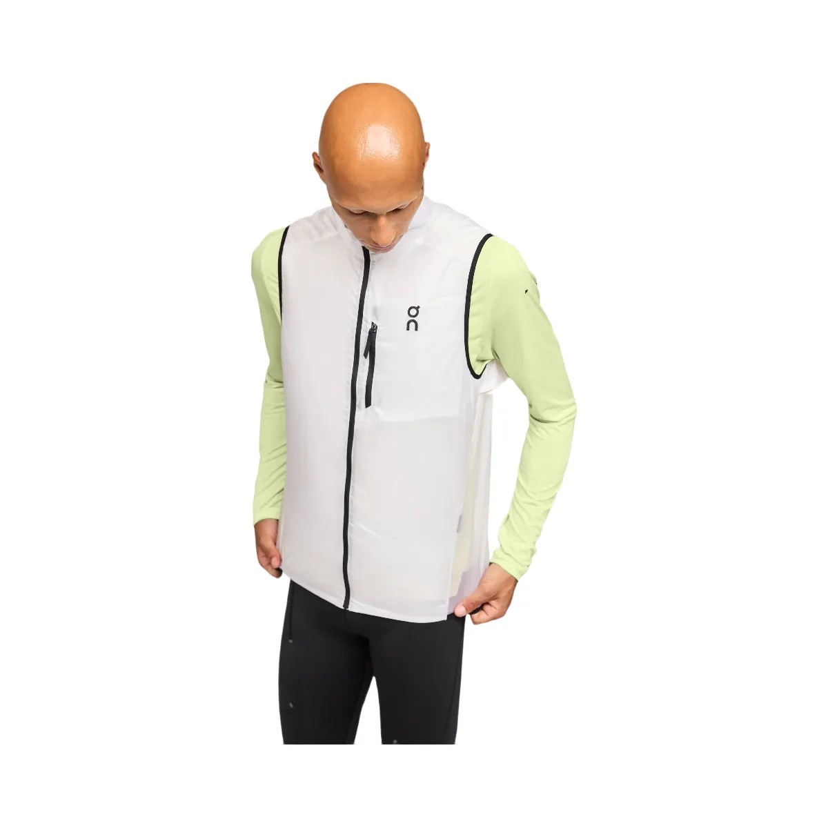 On Weather Vest White | Black - HypeFly India View 4