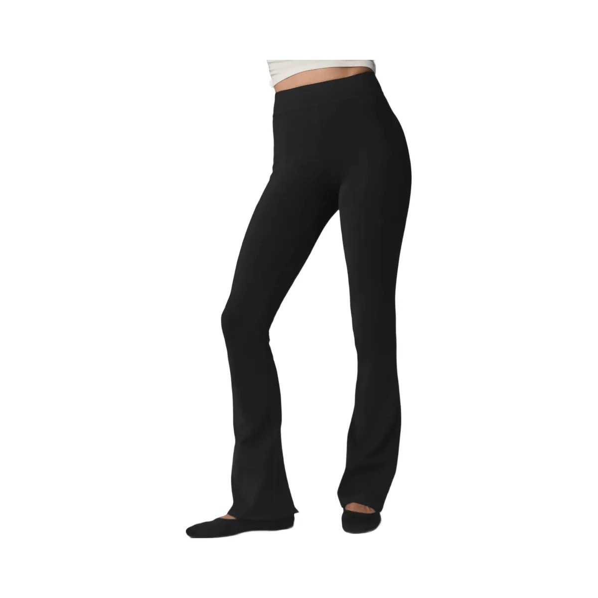 Alo Women's Airbrush High-Waist Kick-Back Legging - Black - HypeFly India View 1