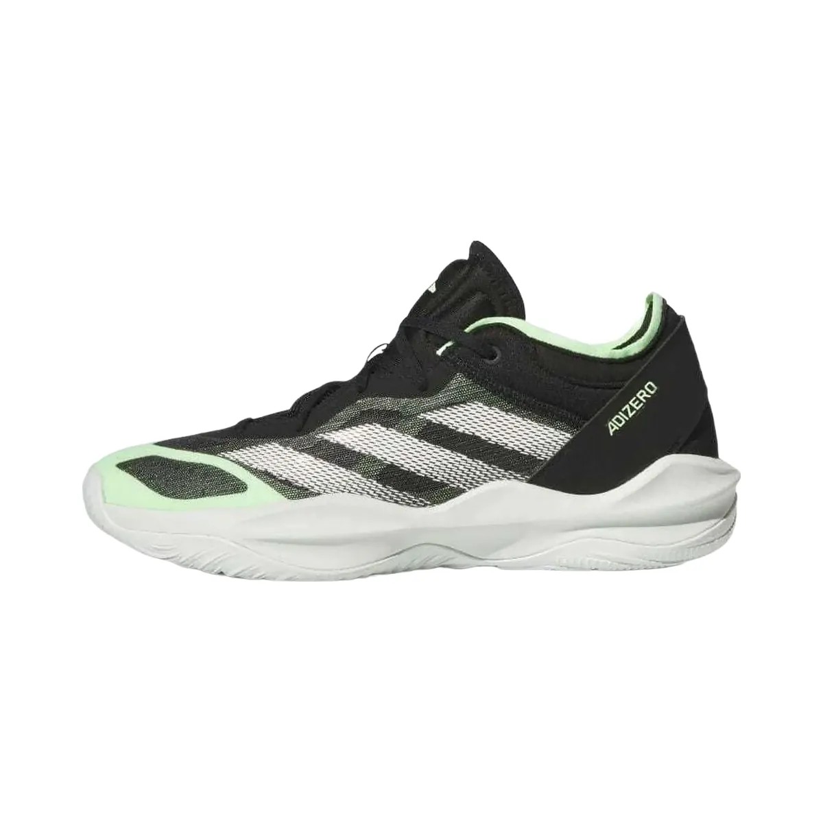 Adidas Adizero Select 2.0 Low Core Black Cloud White Green Spark - HypeFly India View 2
