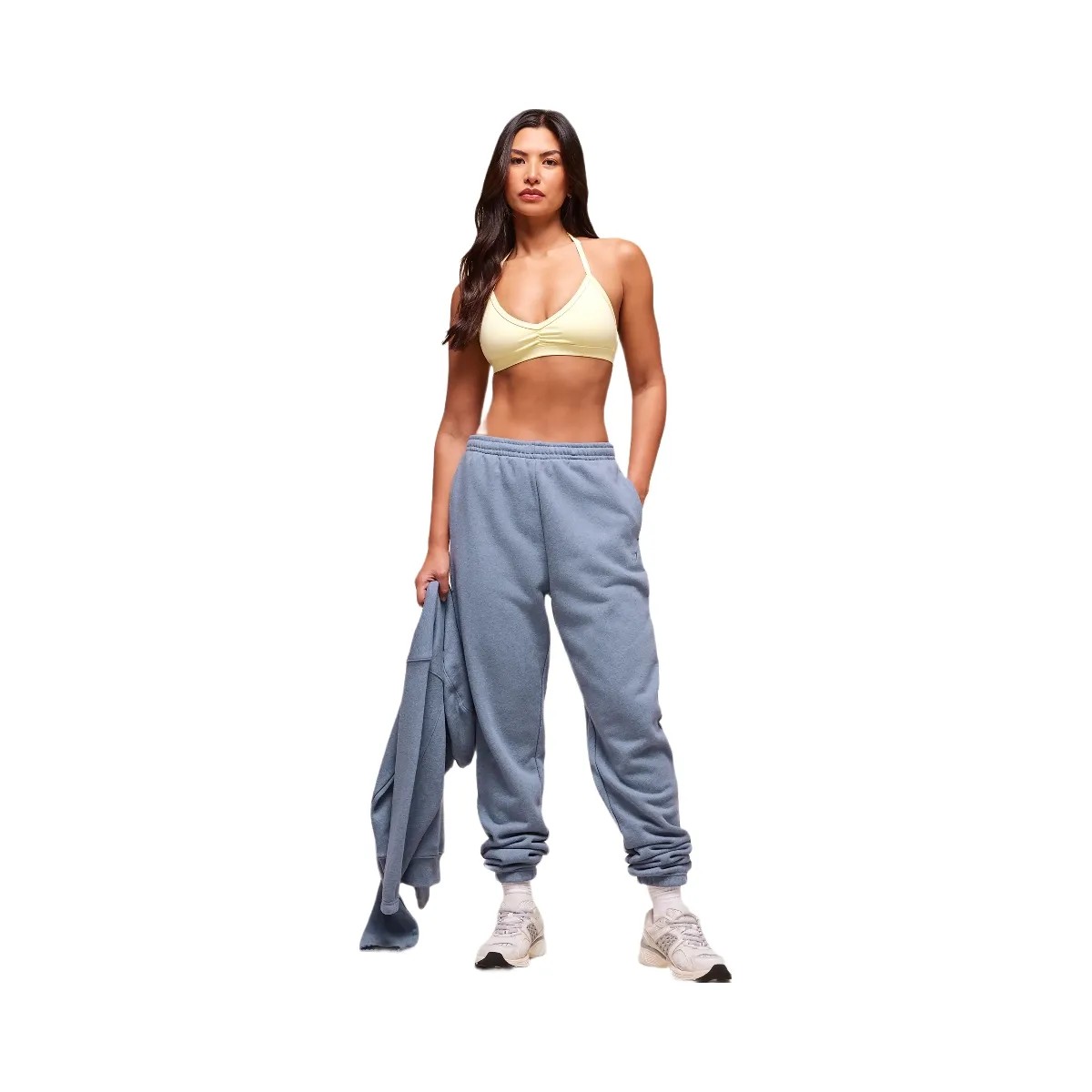 Gymshark Rest Day Sweats 2.0 Joggers - Worn Blue Marl - HypeFly India View 6