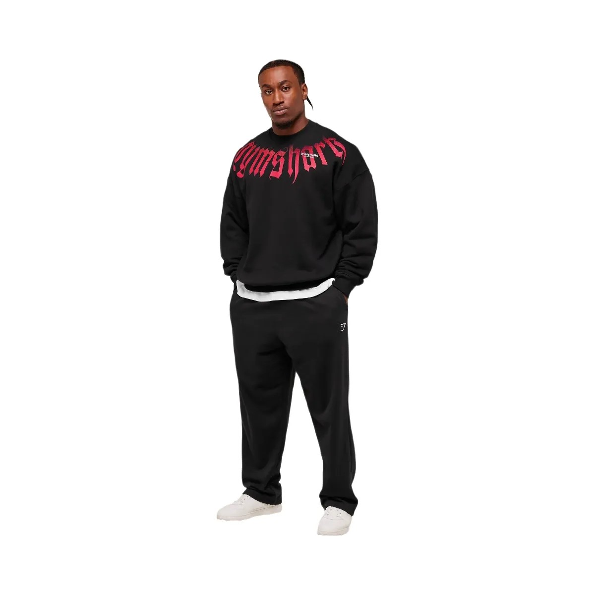Gymshark Fade Graphic Crew - GS Black - HypeFly India View 4