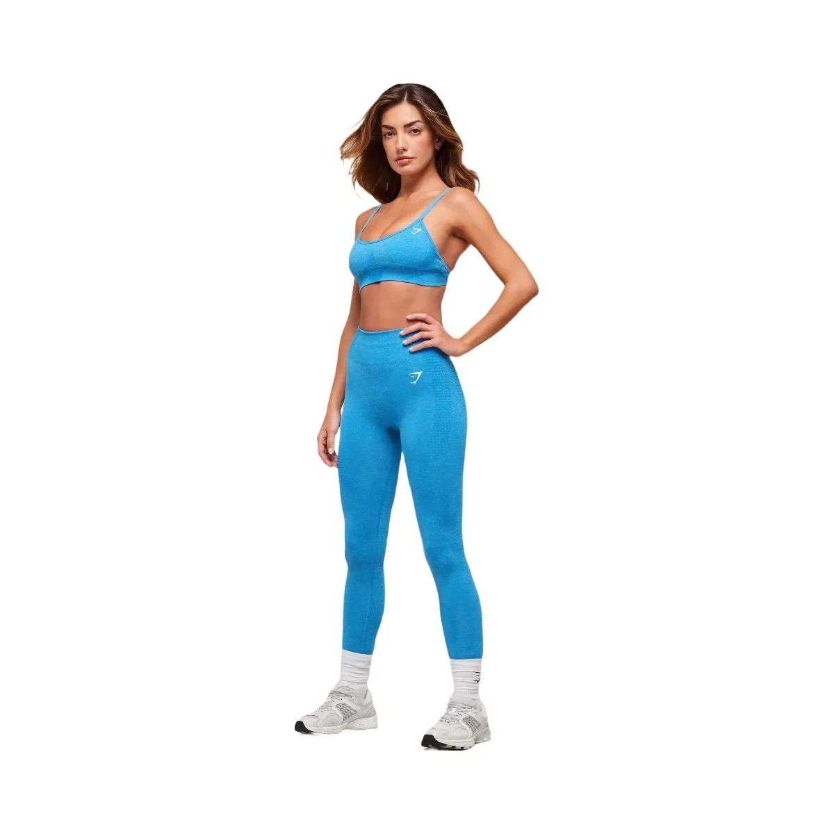 Gymshark Vital Soft Leggings - Electric Blue/Marl - HypeFly India View 1