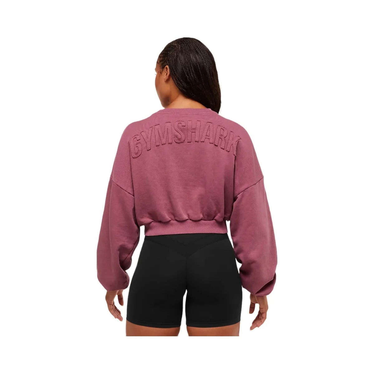 Gymshark Power Washed Sweat Top - Reset Pink/Acid Wash Small Ball - HypeFly India View 6