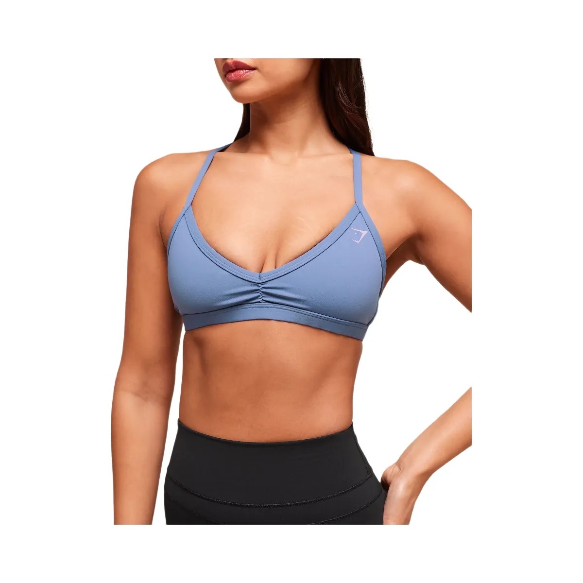 Gymshark Minimal Sports Bra - Worn Blue - HypeFly India View 5