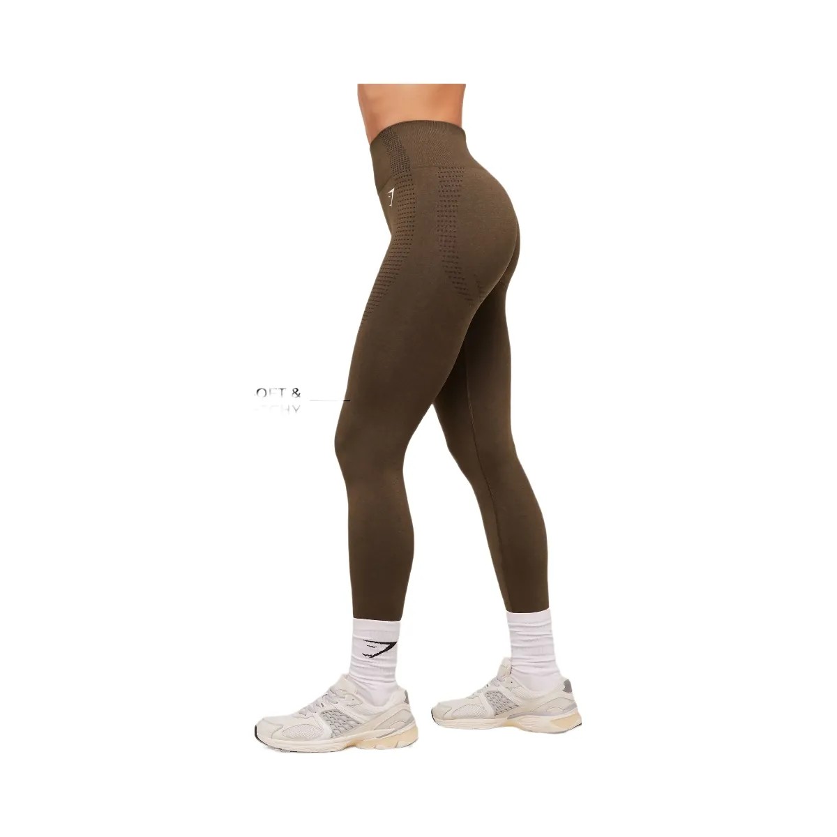 Gymshark Vital Soft Leggings - Espresso Marl - HypeFly India View 2