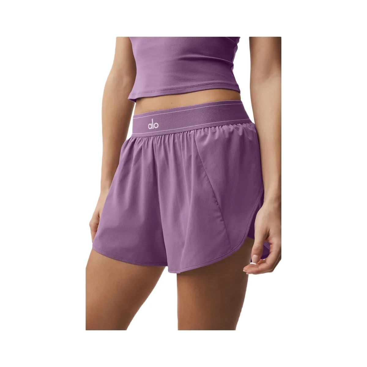 Alo Women's Match Point Short - Plum Kiss - HypeFly India View 2