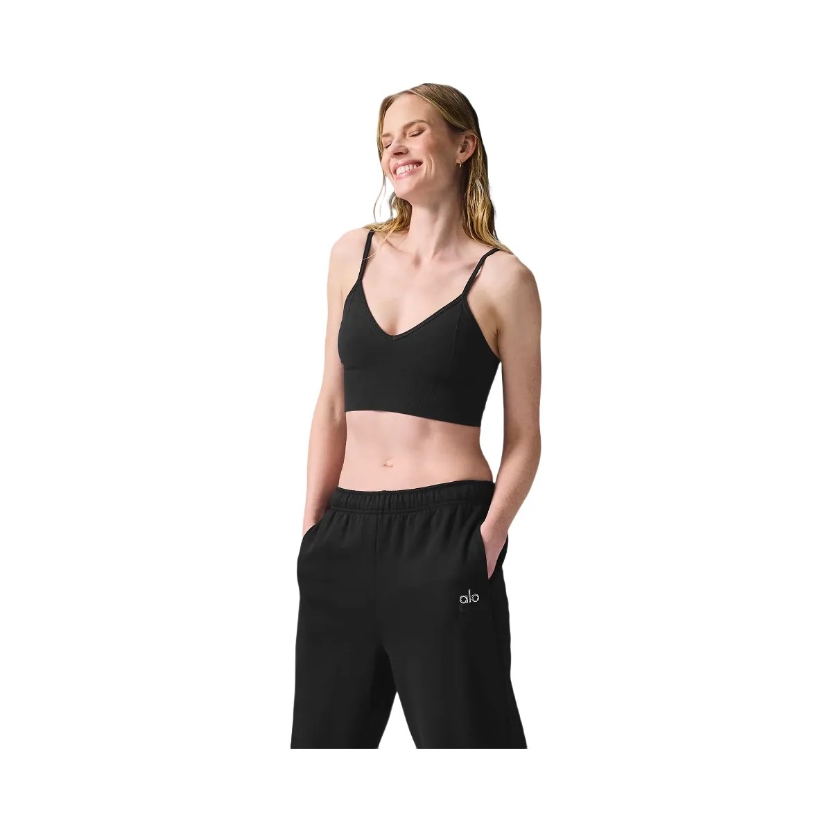 Alo Women's Delight Bralette - Black - HypeFly India View 4