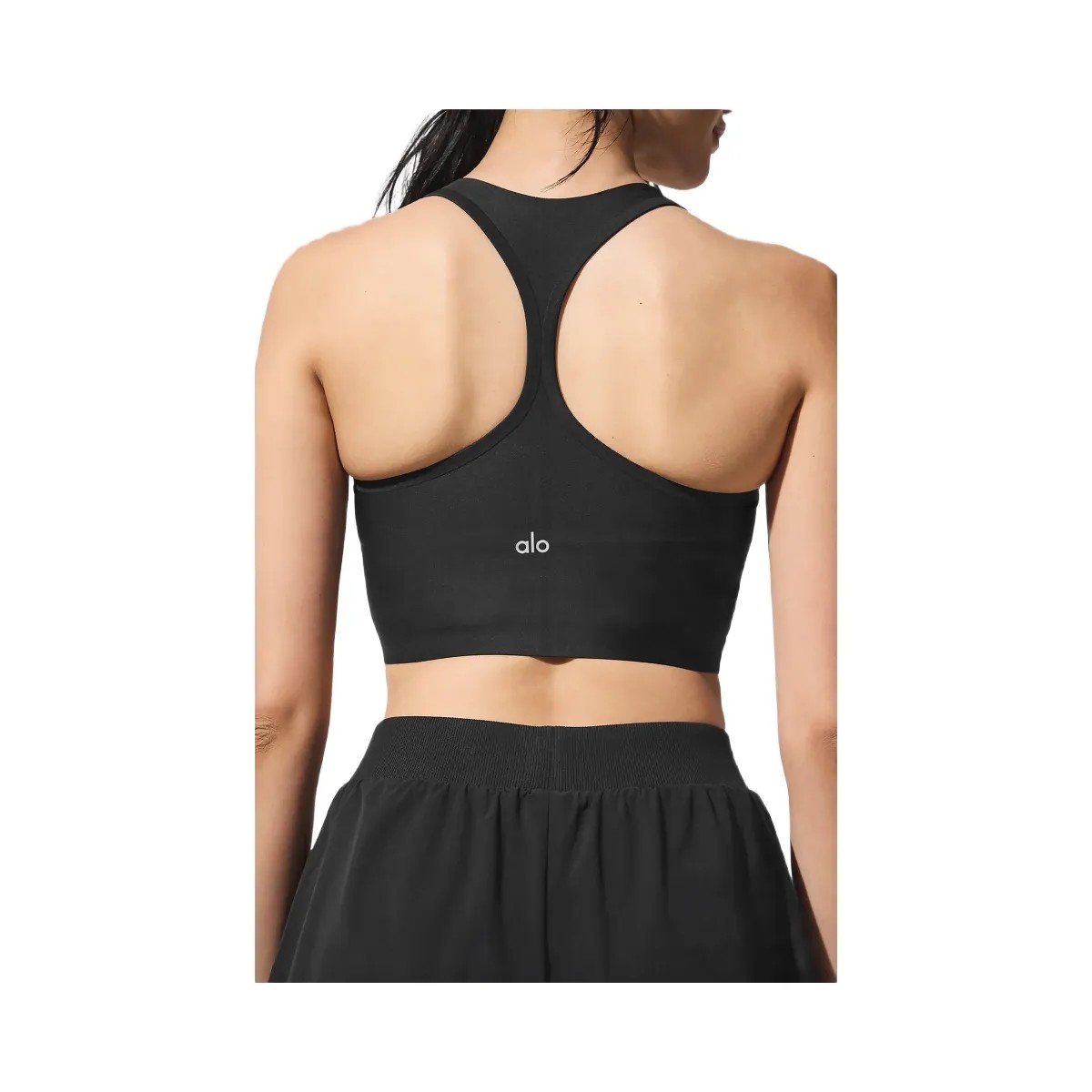 Alo Women's Airlift Super Sleek Bra Tank - Black - HypeFly India View 5