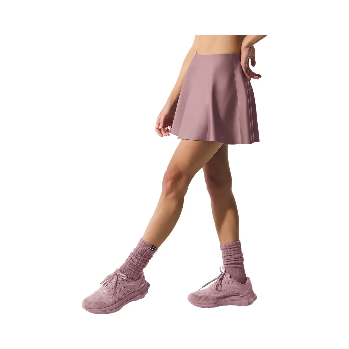 Alo Women's Airlift Down The Line Tennis Skirt - Smoky Quartz - HypeFly India View 5
