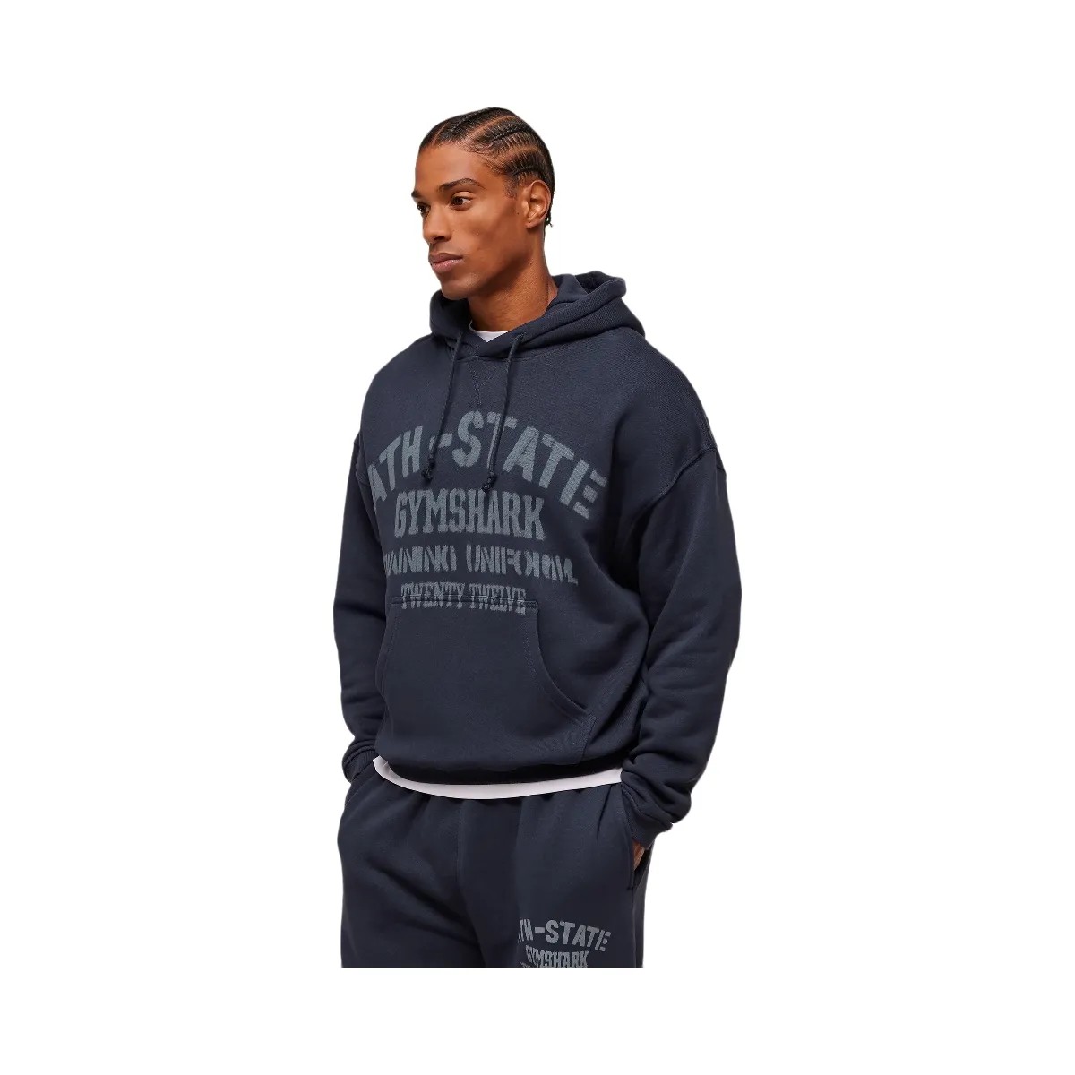 Gymshark Collegiate Hoodie - Heavy Blue - HypeFly India View 3