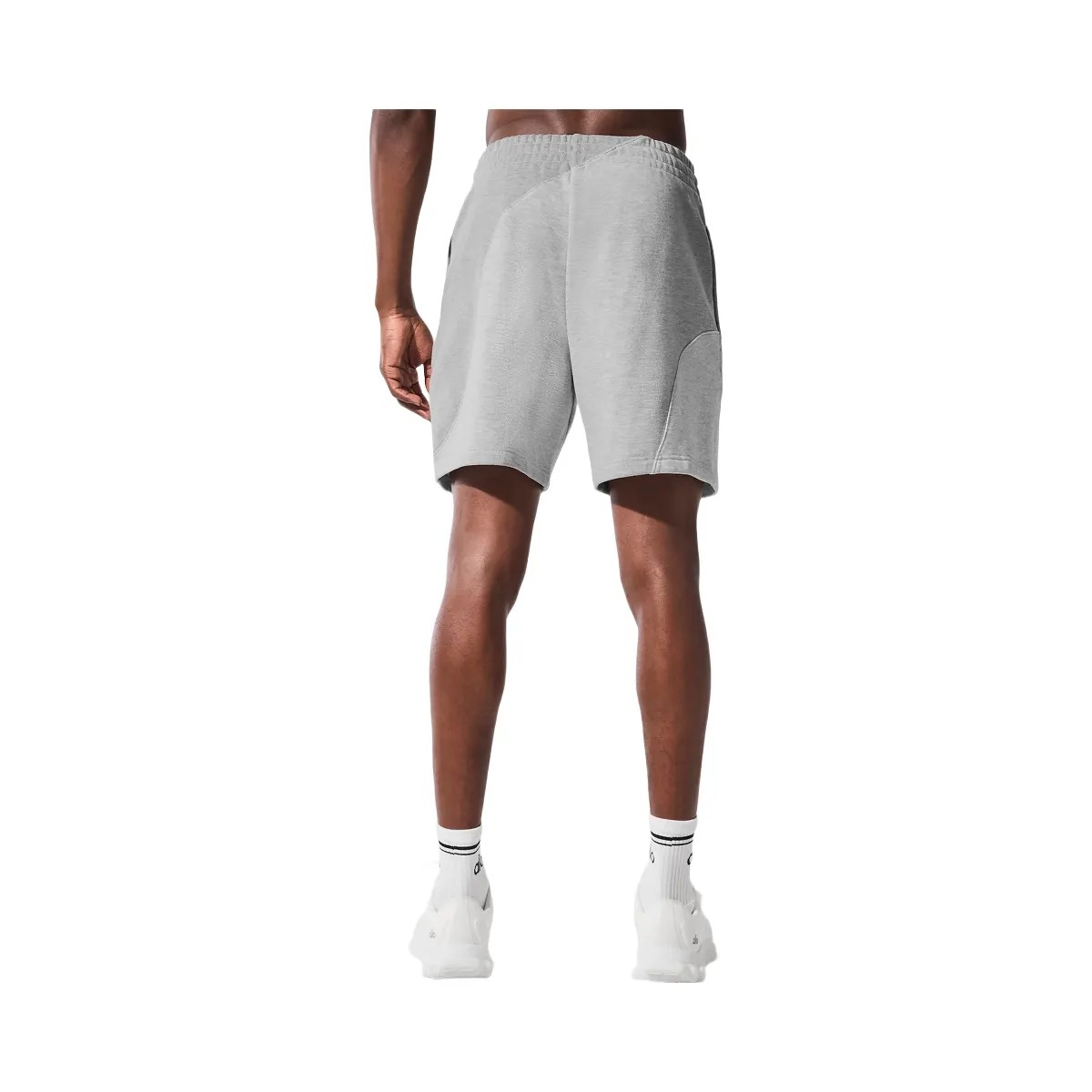 Alo Men's 7" Make Waves Short - Athletic Heather Grey Tonal - HypeFly India View 5