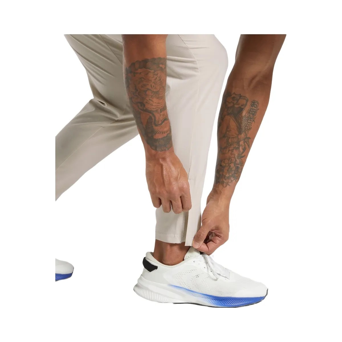 Gymshark Keep Showing Up Joggers - Pebble Grey - HypeFly India View 5
