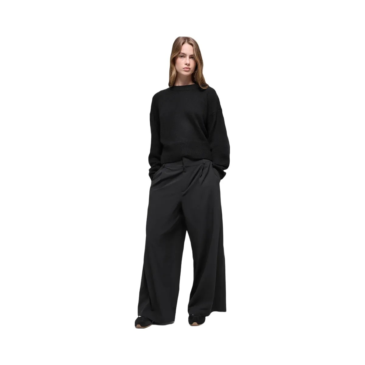 Alo Women's High-Waist Dreamscape Trouser (Short) - Black - HypeFly India View 4