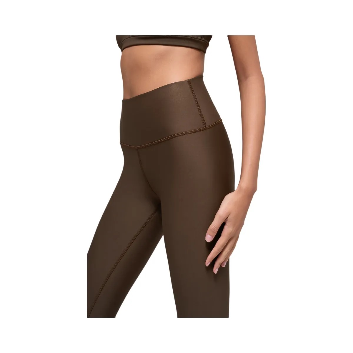 Alo Women's Airlift Winter Warm High-Waist Legging - Espresso - HypeFly India View 2
