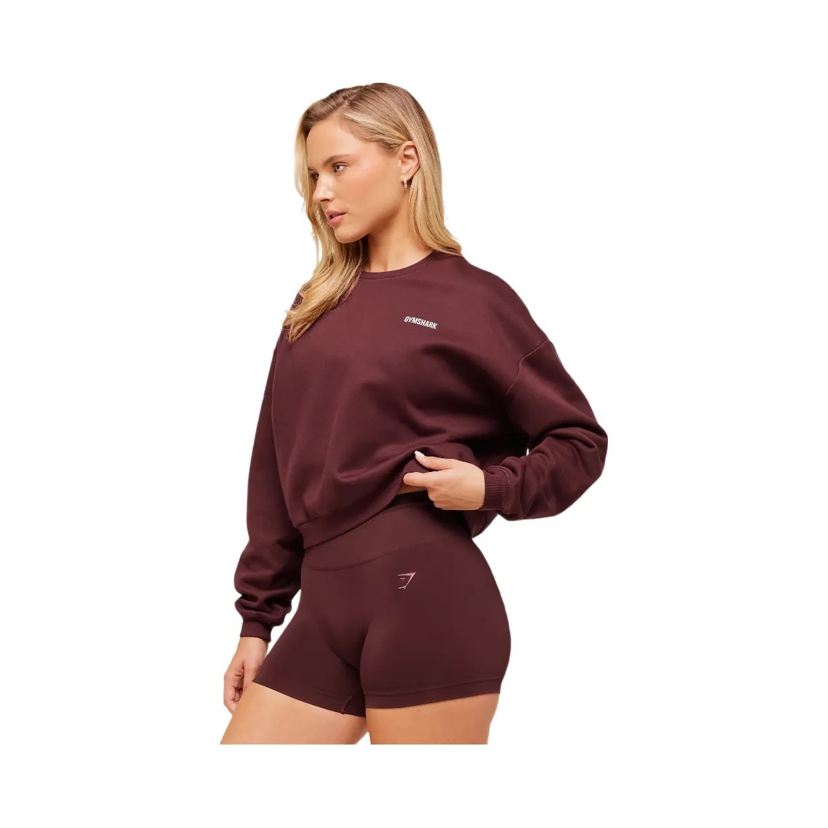 Gymshark Cosy Luxe Sweatshirt - Rich Maroon - HypeFly India View 2