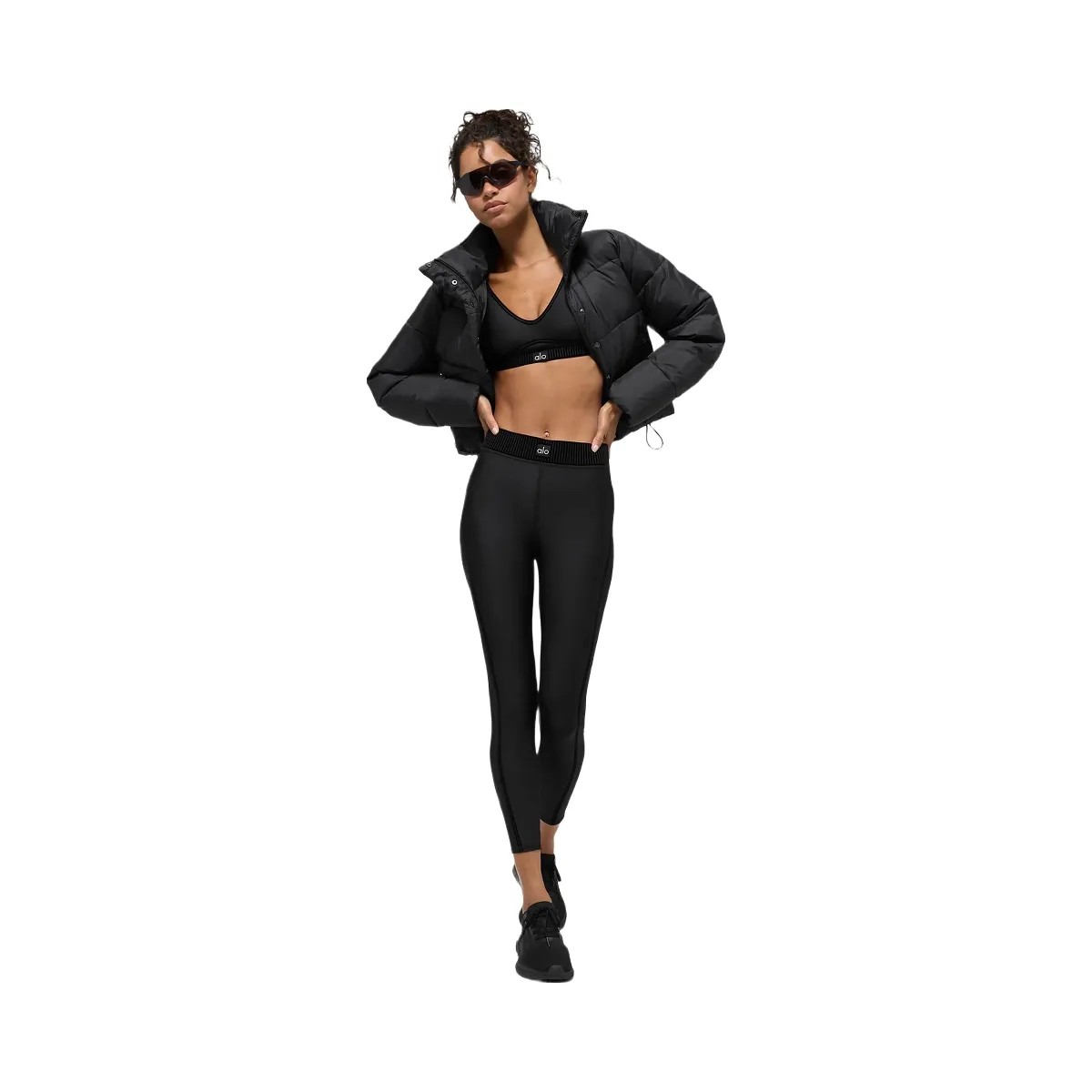 Alo Women's Gold Rush Puffer - Black - HypeFly India View 6