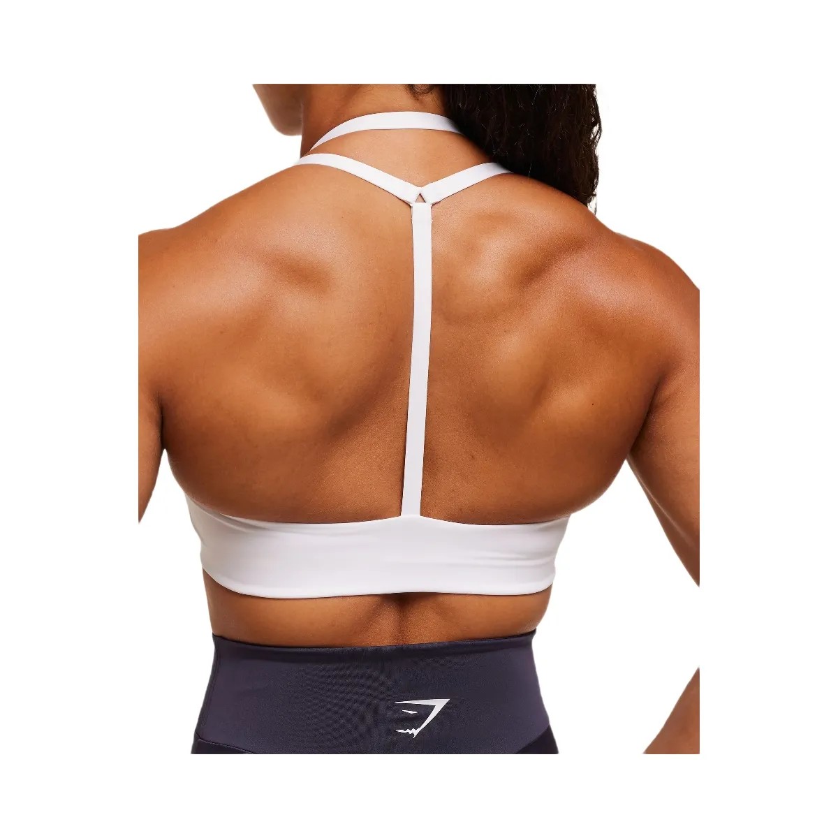 Gymshark Reps T Back Sports Bra - White - HypeFly India View 6