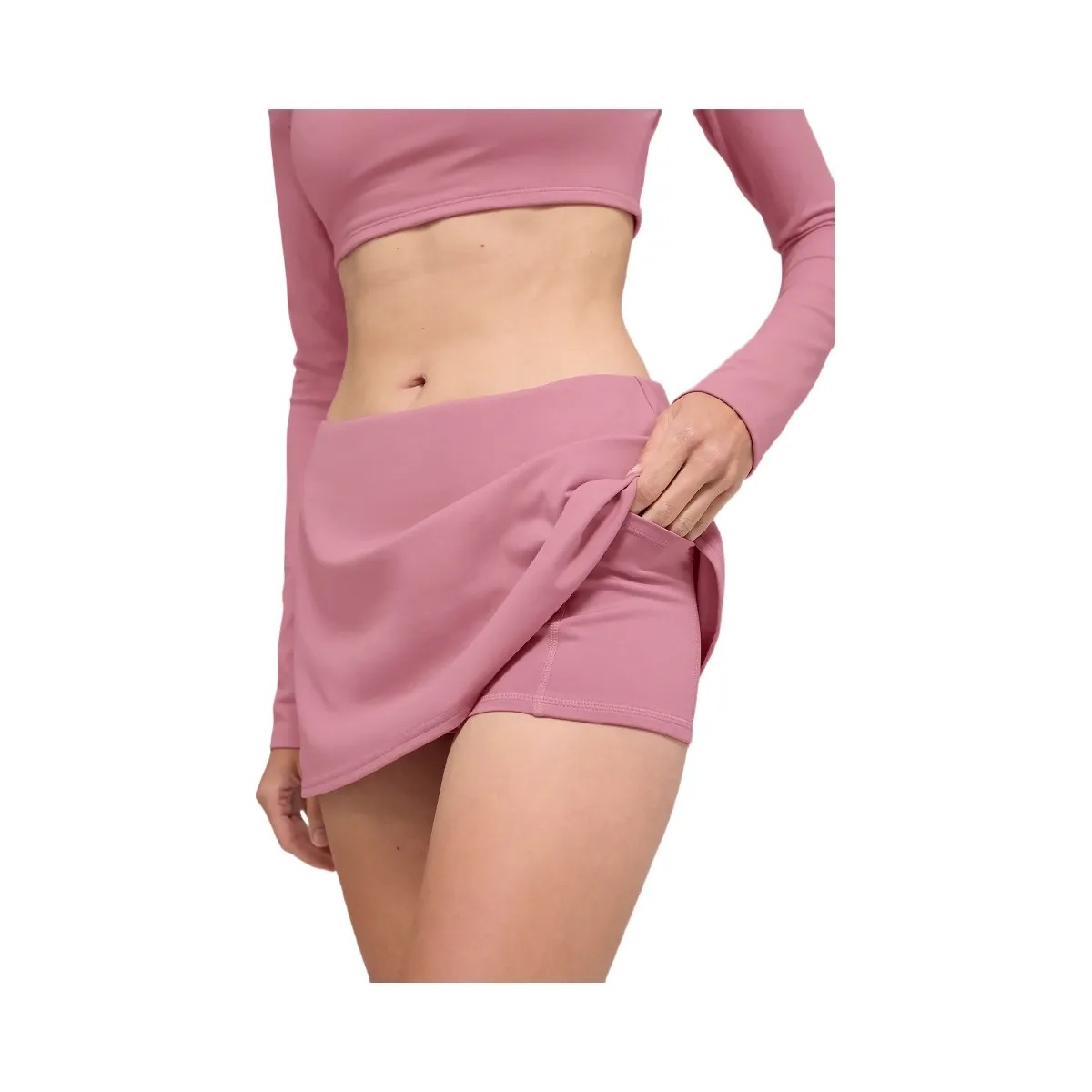 Alo Women's Softsculpt Precision Mini Skirt - Pink Wild Rose - HypeFly India View 2