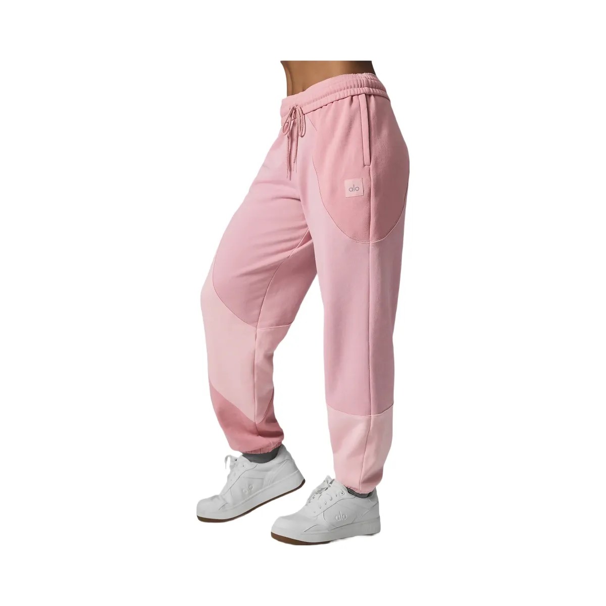 Alo Make Waves Sweatpant - Sunset Pink Tonal - HypeFly India View 3
