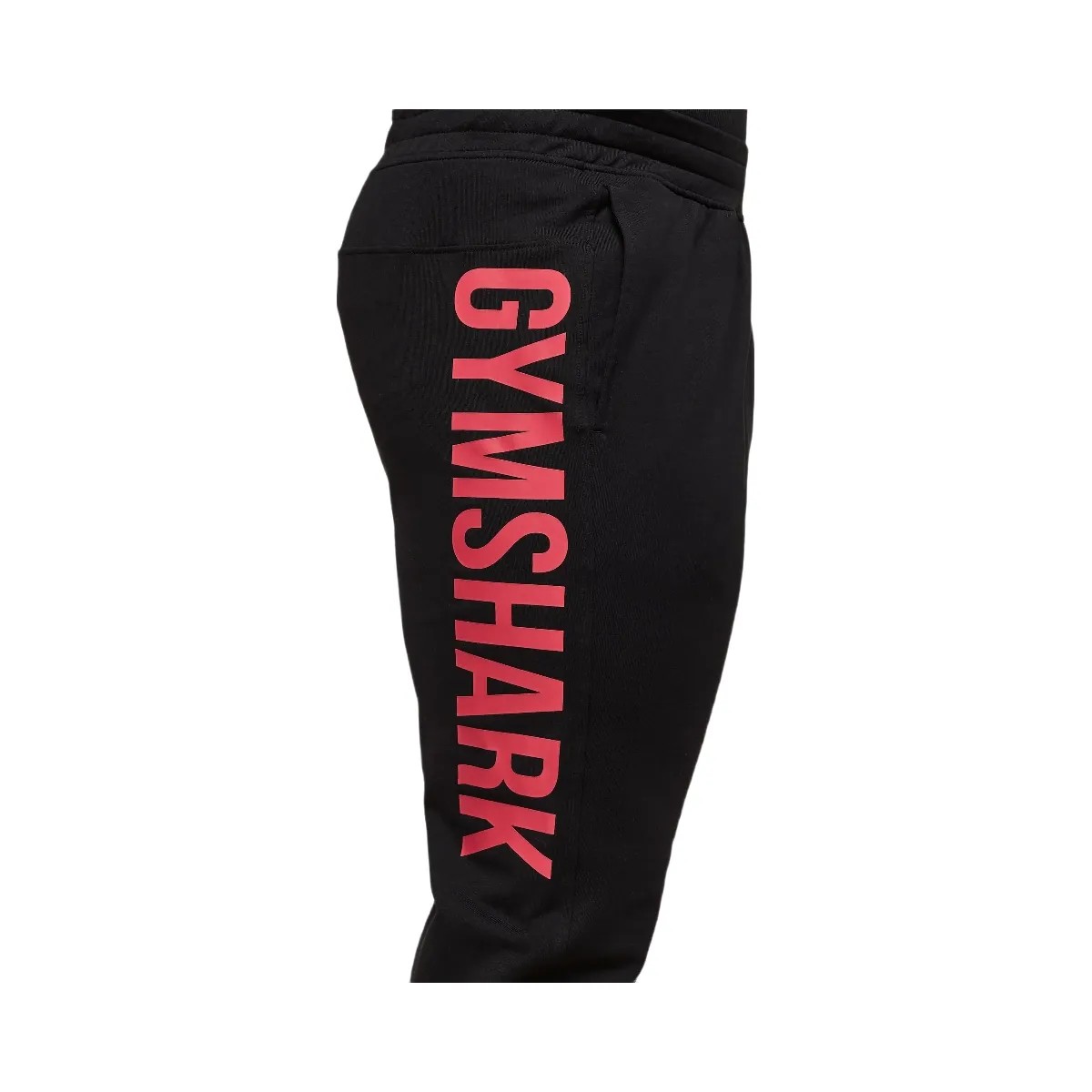 Gymshark Prime Joggers - Black/Vivid Red - HypeFly India View 4