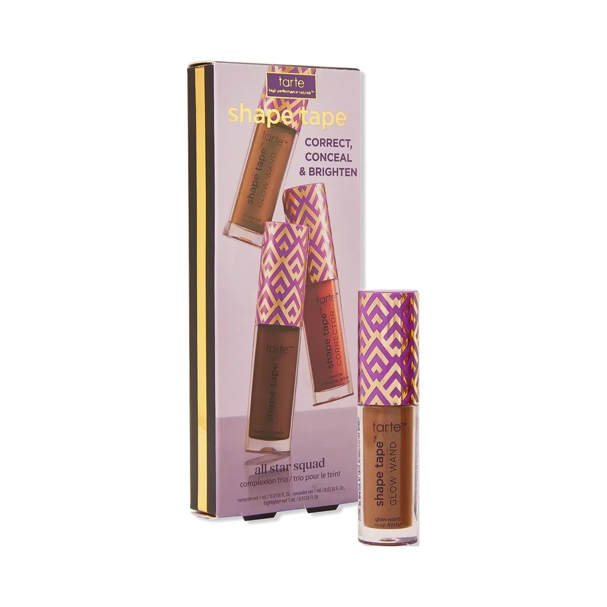 Tarte Shape Tape All Star Squad Complexion Trio '60N mahogany / moonbeam / red' - HypeFly India View 1