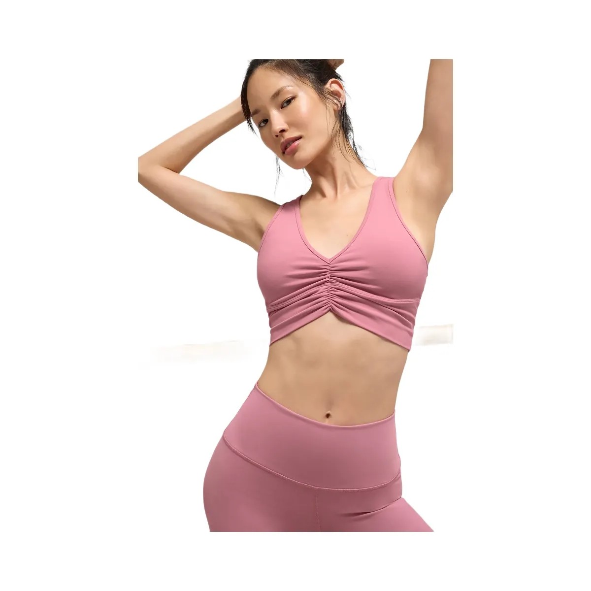 Alo Women's Wild Thing Bra - Pink Wild Rose - HypeFly India View 1