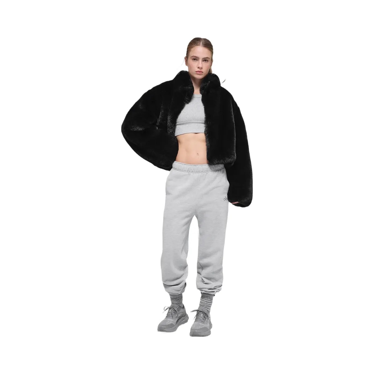 Alo Women's Faux Fur Allure Jacket - Black - HypeFly India View 5