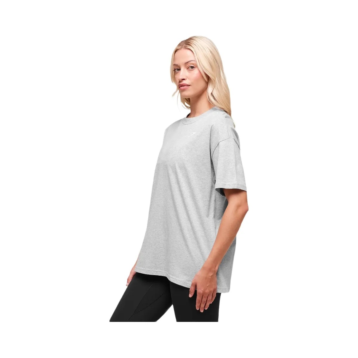 Gymshark Training Oversized T-Shirt - Light Grey Marl - HypeFly India View 3