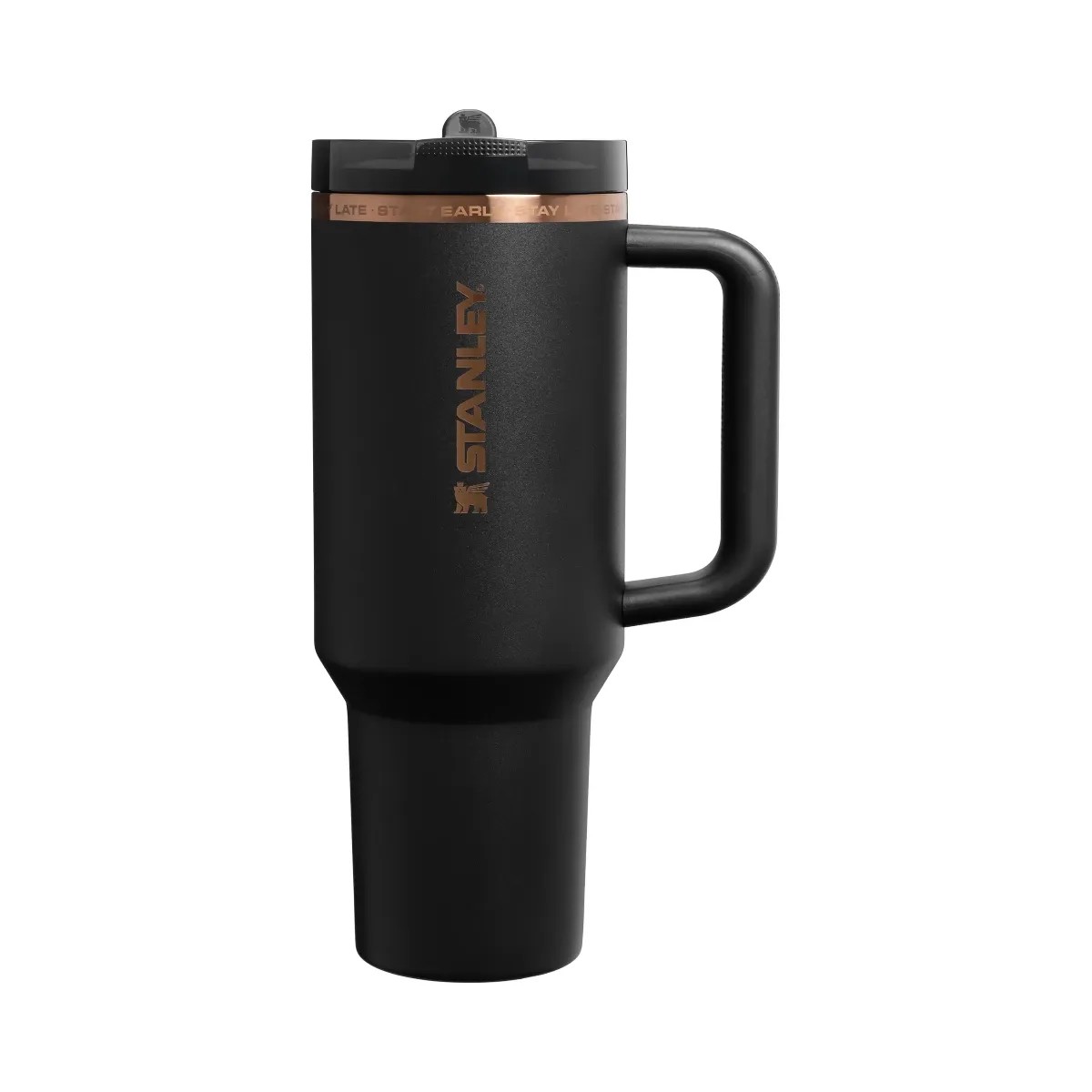 The Messi x Stanley Quencher ProTour Flip Straw Tumbler | 40 OZ 'Messi GOAT Black' - HypeFly India View 1