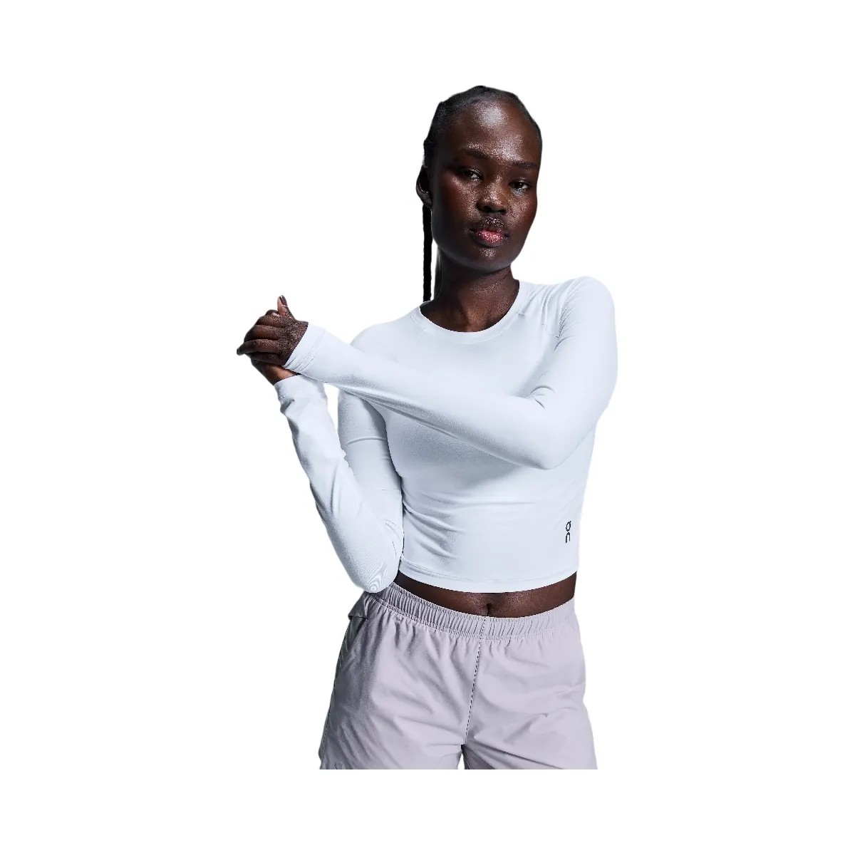 On Movement Long-T Crop White - HypeFly India View 3