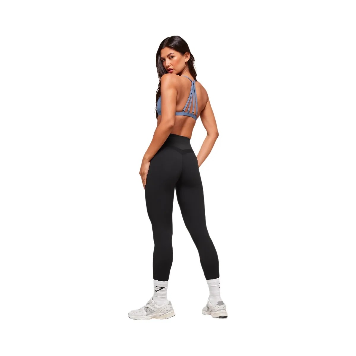 Gymshark Minimal Sports Bra - Worn Blue - HypeFly India View 6