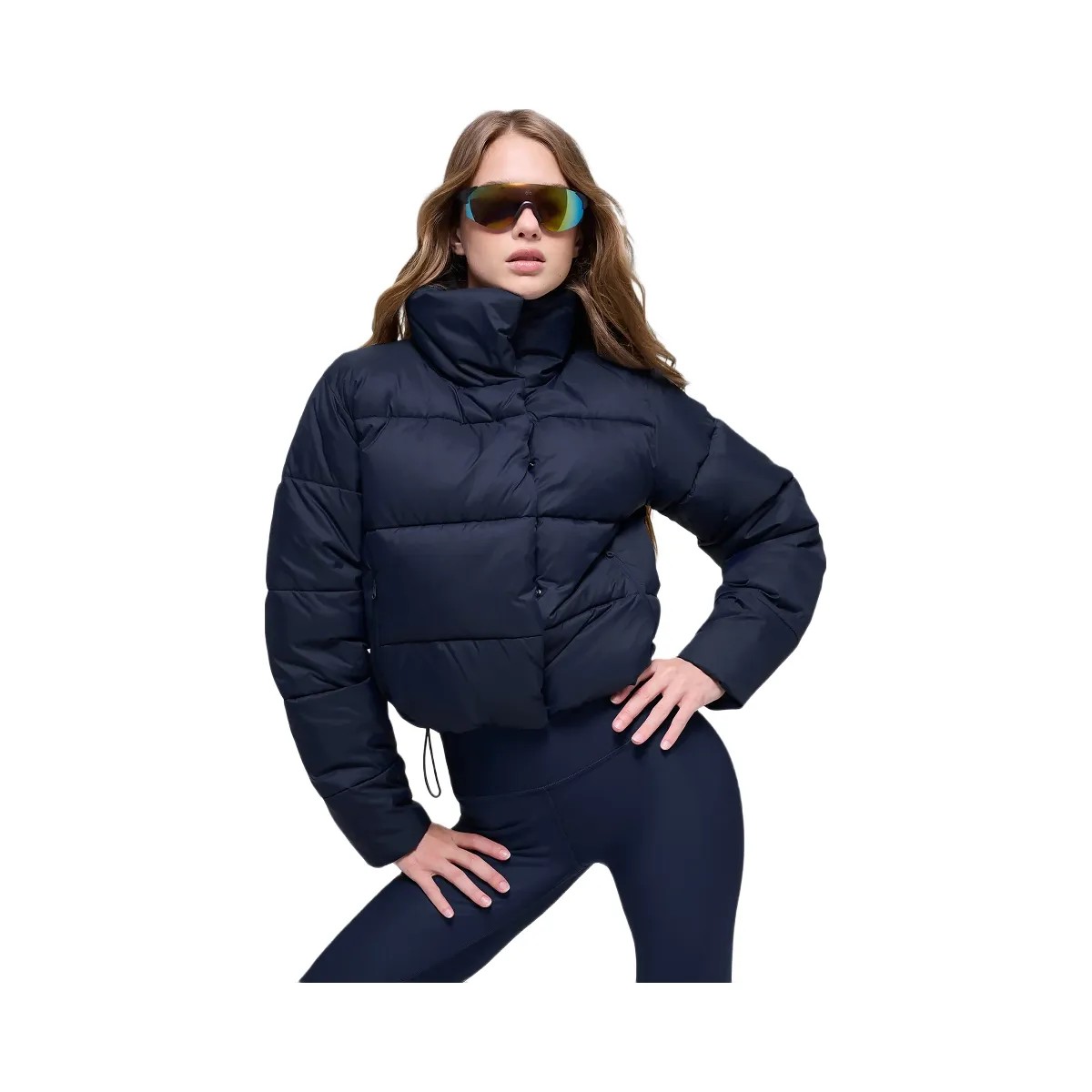 Alo Women's Gold Rush Puffer - Navy - HypeFly India View 1