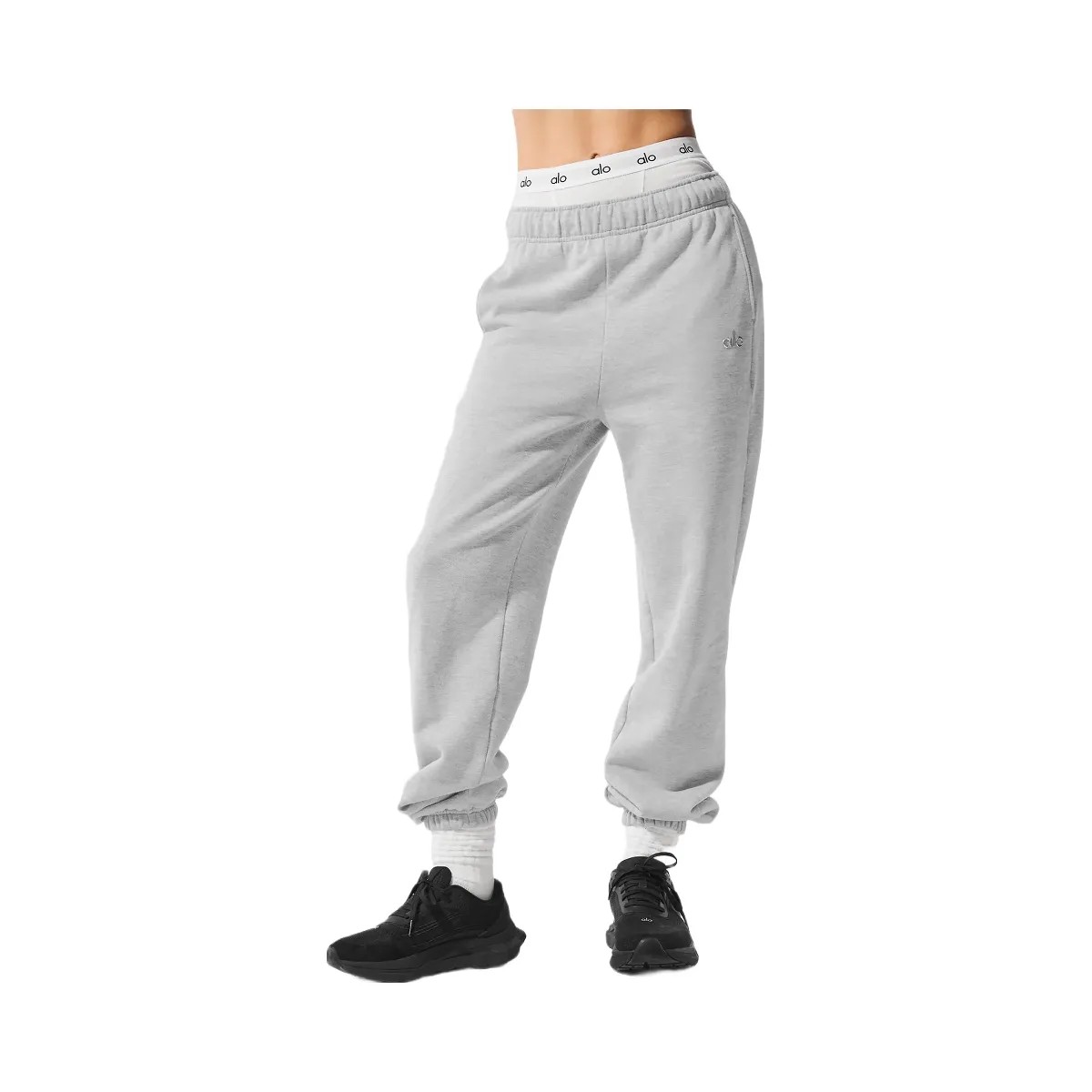 Alo Accolade Sweatpant - Athletic Heather Grey - HypeFly India View 1