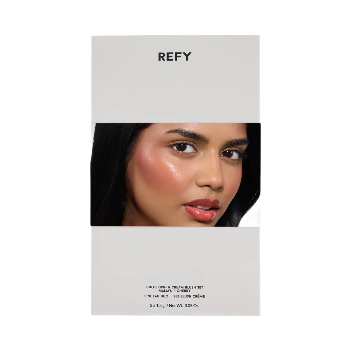 REFY Cream Blush Duo with Duo Face Brush Gift Set - HypeFly India View 1