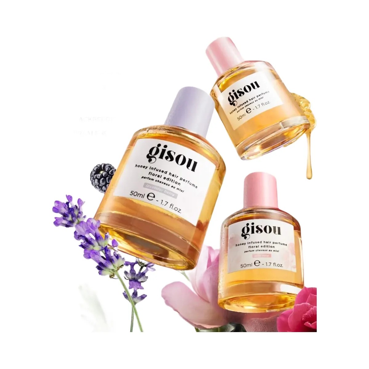 Gisou Mini Wild Rose Honey Infused Hair Perfume - HypeFly India View 6
