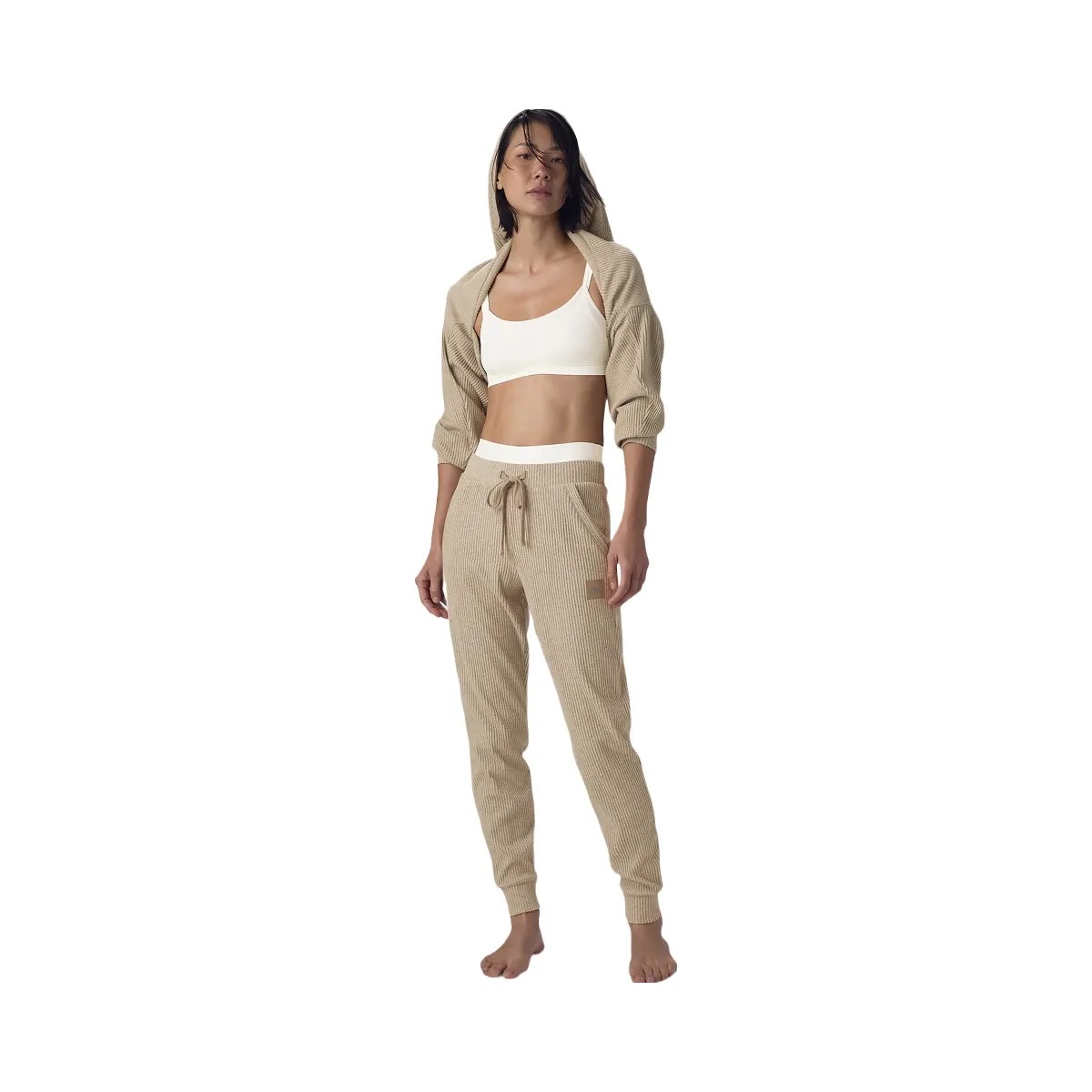 Alo Women's Muse Sweatpant - Gravel Heather - HypeFly India View 1