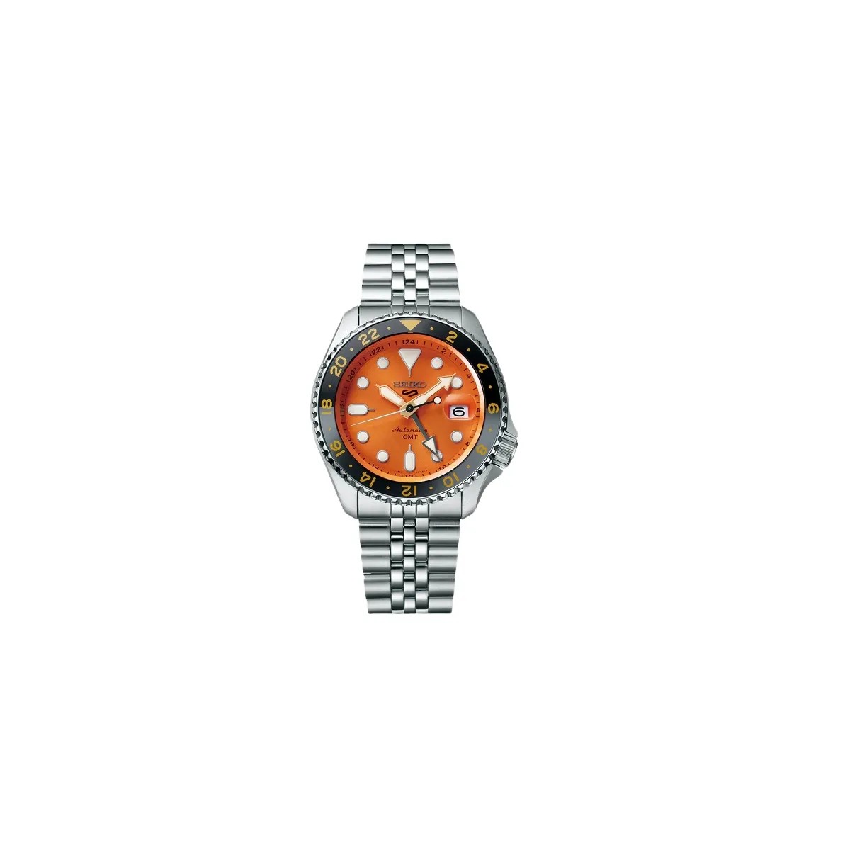 Seiko 5 Sports Mikan Orange GMT SKX Re-Interpretation - SSK005K1 Men's - HypeFly India View 1