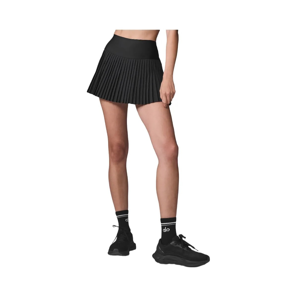 Alo Women's Grand Slam Tennis Skirt - Black - HypeFly India View 4