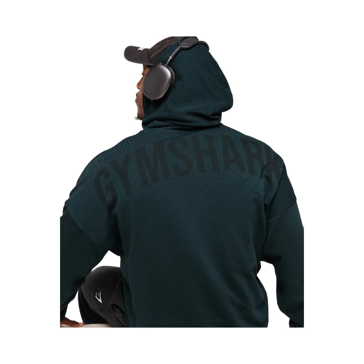 Gymshark Power Zip Up Hoodie - Deep Petrol Blue - HypeFly India View 5