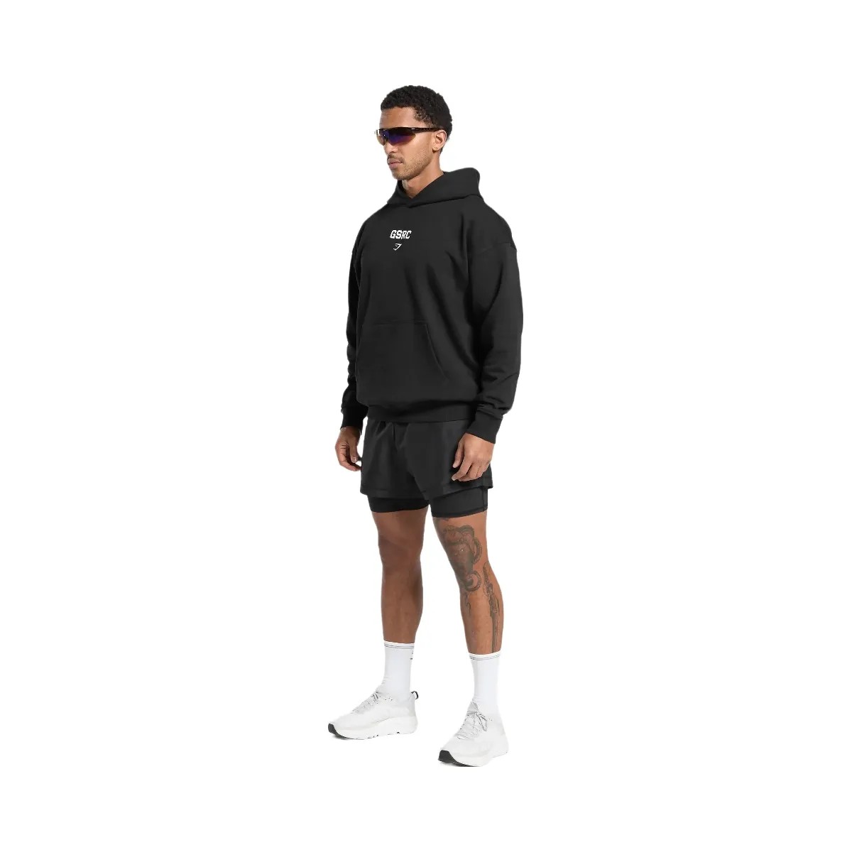 Gymshark GSRC Hoodie - Black - HypeFly India View 3
